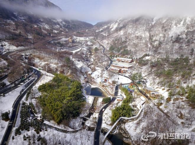 ‘월아산 숲속의 진주’ 올해 10월까지 방문객 50만명 돌파 - 겨울 전경.
