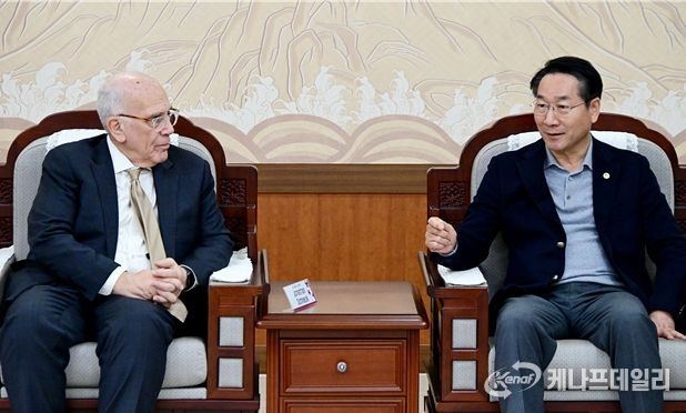 유정복 시장, 존스홉킨스대 글로벌 생명공학 교수진 접견