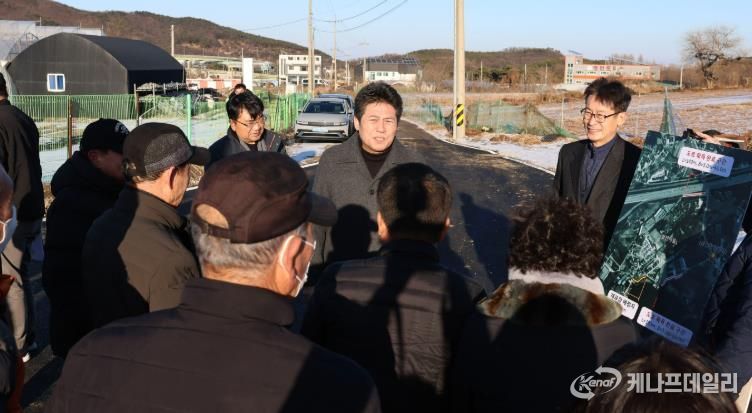 운북동 벌판마을 도로환경개선사업 준공 현장방문