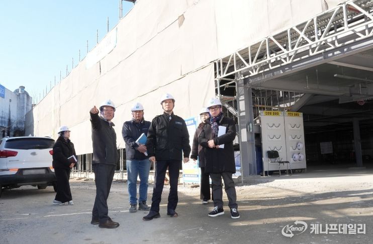 음성군, ‘대소 공영주차장’ 올해 상반기 준공 앞두고 공정 점검 속도